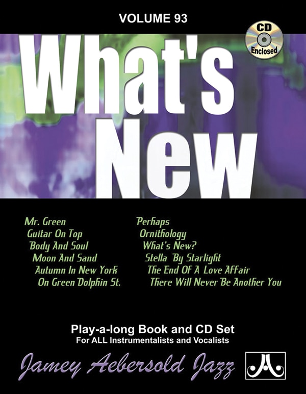 Front cover_Jamey Aebersold Jazz -- What's New, Vol 93
