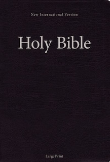 Front cover_Niv, Holy Bible, Large Print, Paperback, Black