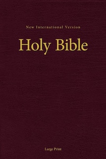 Front cover_Niv, Holy Bible, Large Print, Burgundy