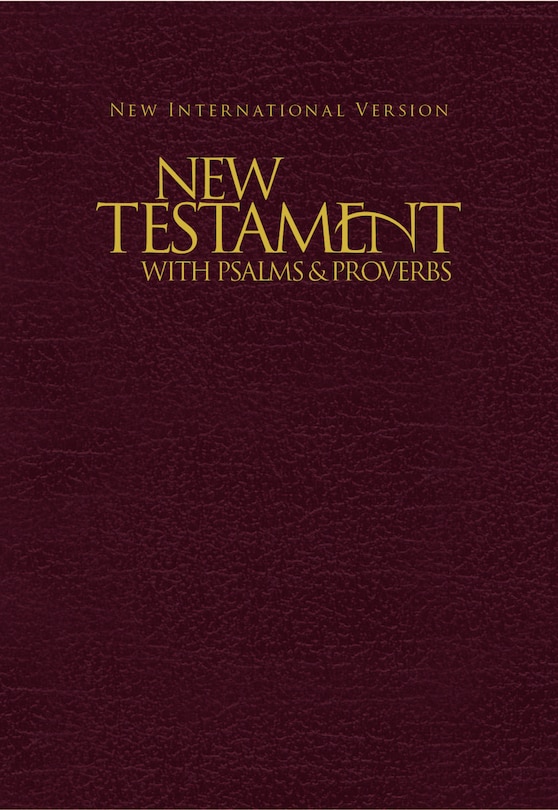 Front cover_Niv, New Testament With Psalms And   Proverbs, Pocket-sized, Paperback, Burgundy