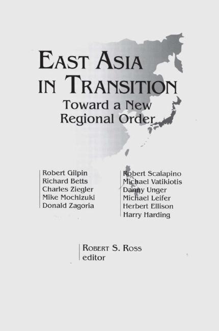Couverture_East Asia in Transition: