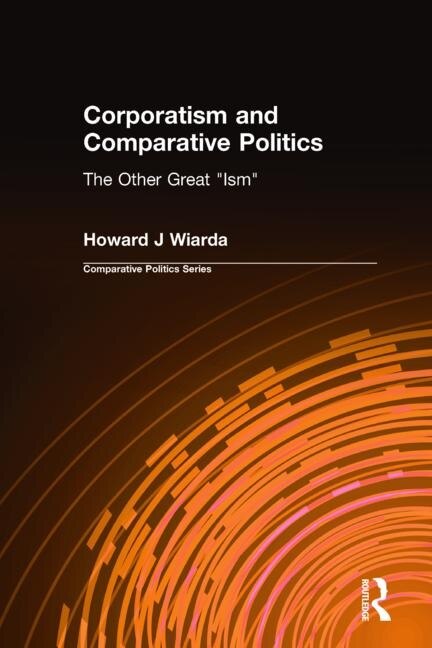 Couverture_Corporatism and Comparative Politics
