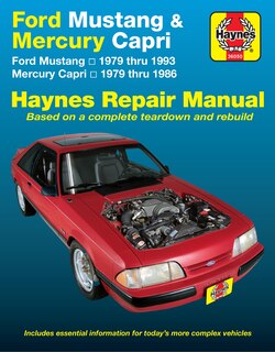 Couverture_Ford Mustang 1979 Thru 1993 & Mercury Capri 1979 Thru 1986 Haynes Repair Manual