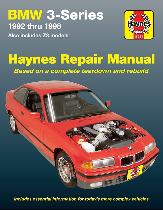 Front cover_Bmw 3 Series 1992 Thru 1998, Also Includes Z3 Models, Haynes Repair Manual