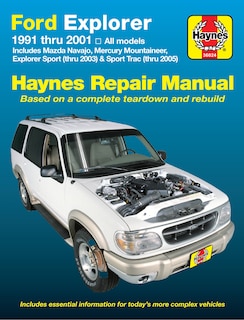 Front cover_Ford Explorer & Mazda Navajo 1991 Thru 2001, Mercury Mountaineer 1997 Thru 2001, Explorer Sport 200-2003 & Explorer Sport Trac 2001-2005 Haynes Repair Manual