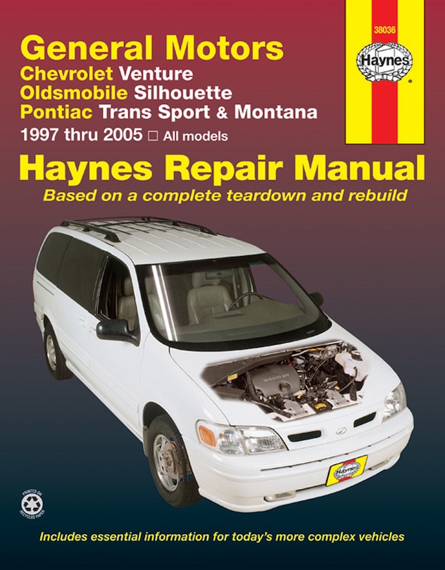 Front cover_Gm: Chevrolet Venture 1997-05, Oldsmobile Silhouette 1997-04, Pontiac Trans Sport 1997-98 & Pontiac Montana 1999-05