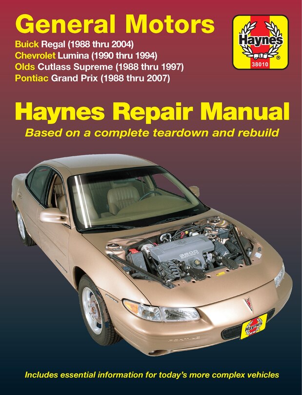 Couverture_General Motors Buick Regal, Chevrolet Lumina,Olds Cutlass Supreme,Pontiac Grand Prix, 1988-2007