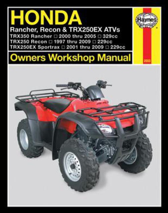 Couverture_Honda Rancher, Recon & TRX250EX ATV's