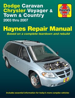 Front cover_Dodge Caravan Chrysler Voyager & Town & Country 2003 thru 2007 Haynes Repair Manual