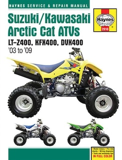 Couverture_Suzuki/Kawasaki Artic Cat ATVs 2003 to 2009