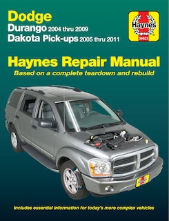 Front cover_Durango 2004 Thru 2009 Dakota Pick-ups 2005 Thru 2011 Haynes Repair Manual