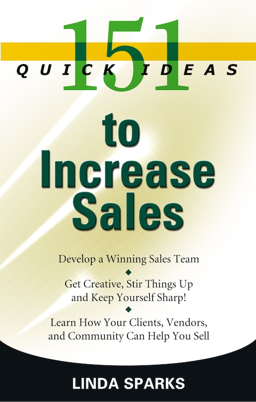 Front cover_151 Quick Ideas To Increase Sales