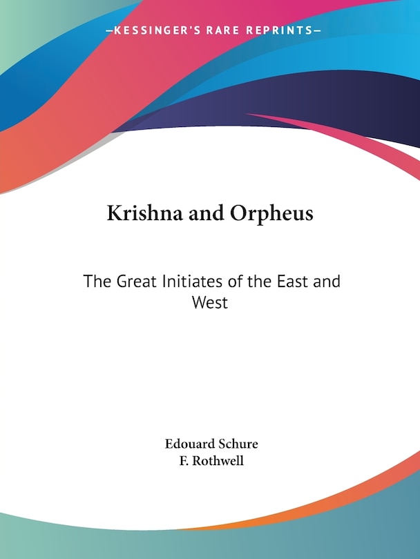 Couverture_Krishna and Orpheus