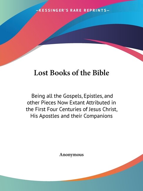 Front cover_Lost Books of the Bible