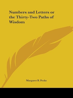 Couverture_Numbers and Letters or the Thirty-Two Paths of Wisdom