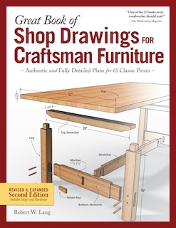 Great Book Of Shop Drawings For Craftsman Furniture, Revised & Expanded Second Edition: Authentic And Fully Detailed Plans For 61 Classic Pieces