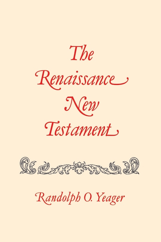 Front cover_The Renaissance New Testament