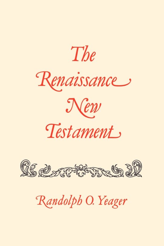 Front cover_The Renaissance New Testament
