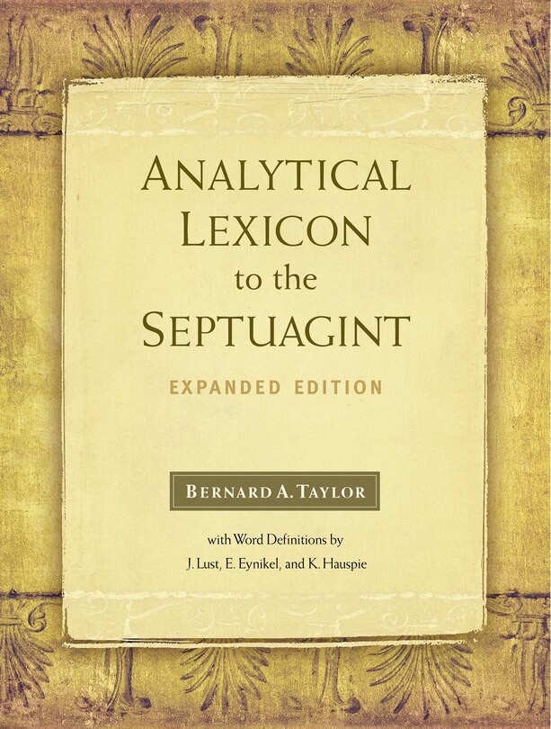 Couverture_Analytical Lexicon To The Septuagint