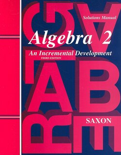 Algebra 2: Solutions Manual