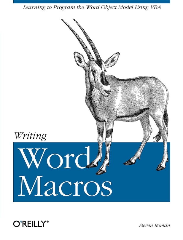 Front cover_Writing Word Macros