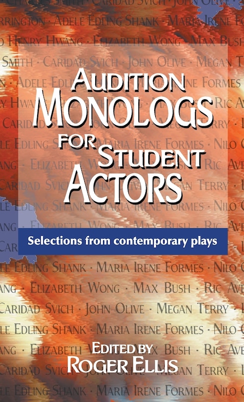Couverture_Audition Monologs for Student Actors