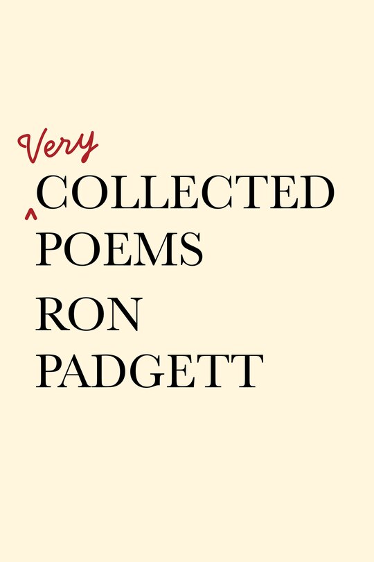 Front cover_Very Collected Poems