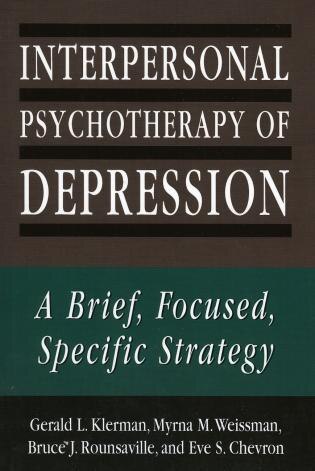 Front cover_Interpersonal Psychotherapy of Depression