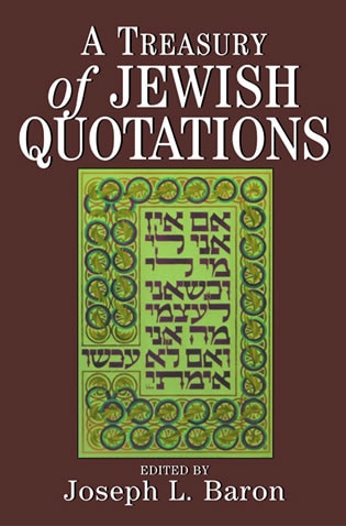 Front cover_A Treasury Of Jewish Quotations