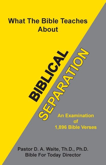 Front cover_Biblical Separation