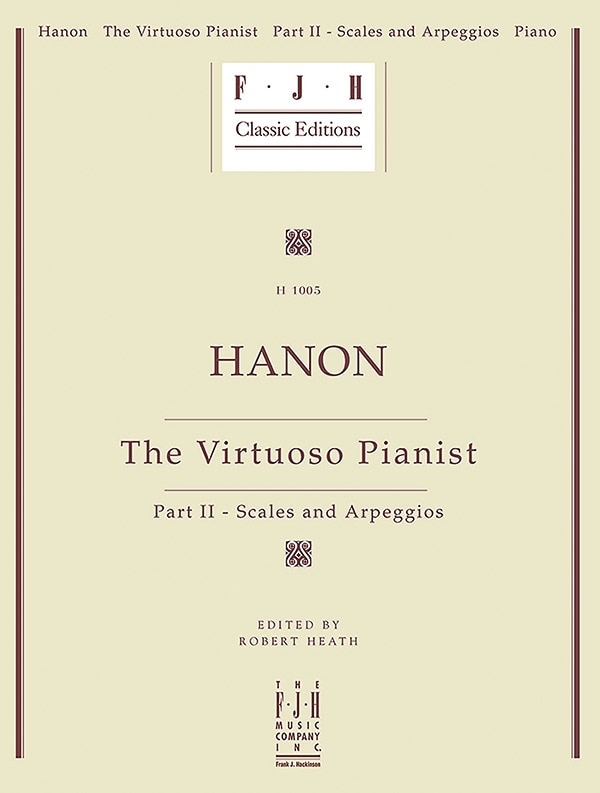 Front cover_Hanon - The Virtuoso Pianist, Part II - Scales and Arpeggios