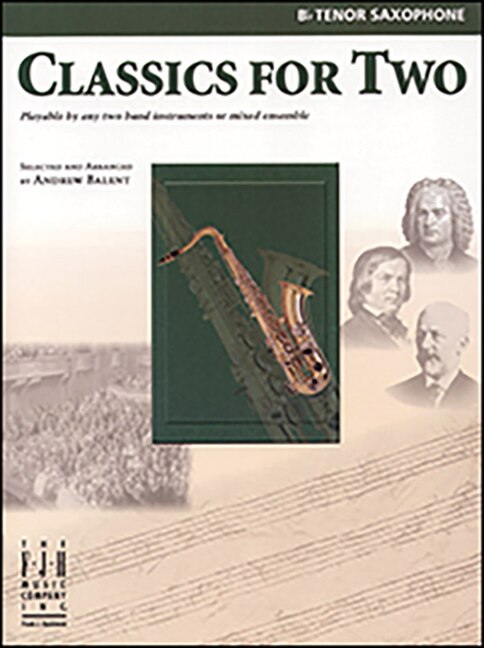 Couverture_Classics for Two, B-flat Tenor Saxophone