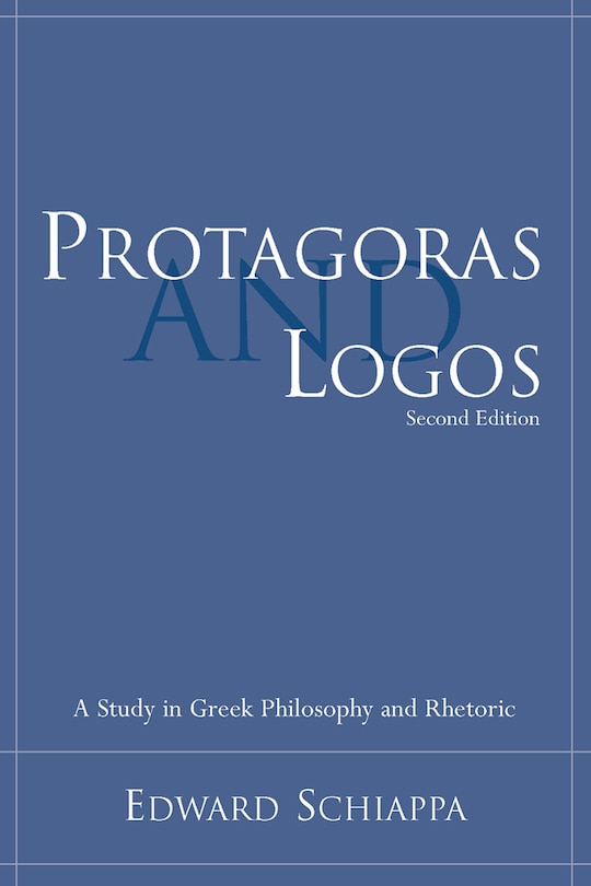 Couverture_Protagoras And Logos