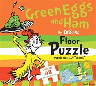 Green Eggs And Ham By Dr. Seuss Floor Puzzle: Includes 48 Giant Puzzle Pieces