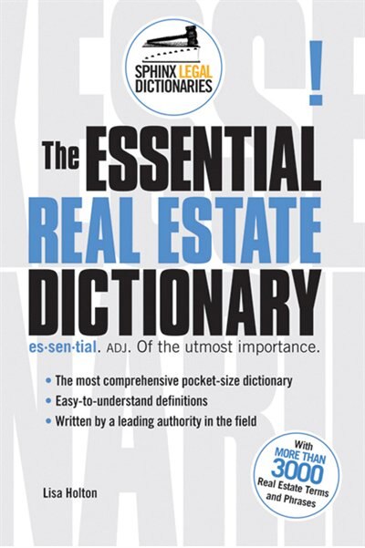 Front cover_The Essential Real Estate Dictionary