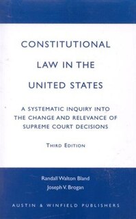 Couverture_Constitutional Law in the United States