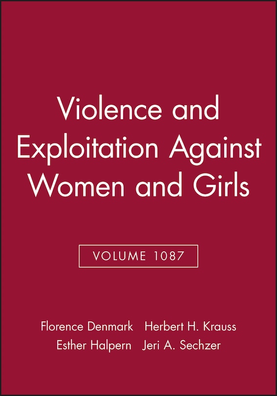 Couverture_Violence and Exploitation Against Women and Girls, Volume 1087