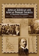 Front cover_Guide To African American And African Primary Sources At Harvard University