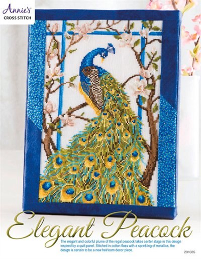 Couverture_Elegant Peacock Cross Stitch Pattern