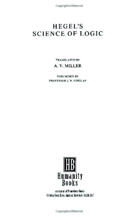 Front cover_Hegel's Science Of Logic