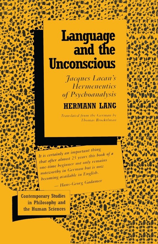 Front cover_Language And The Unconscious