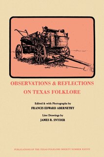 Couverture_Observations & Reflections On Texas Folklore