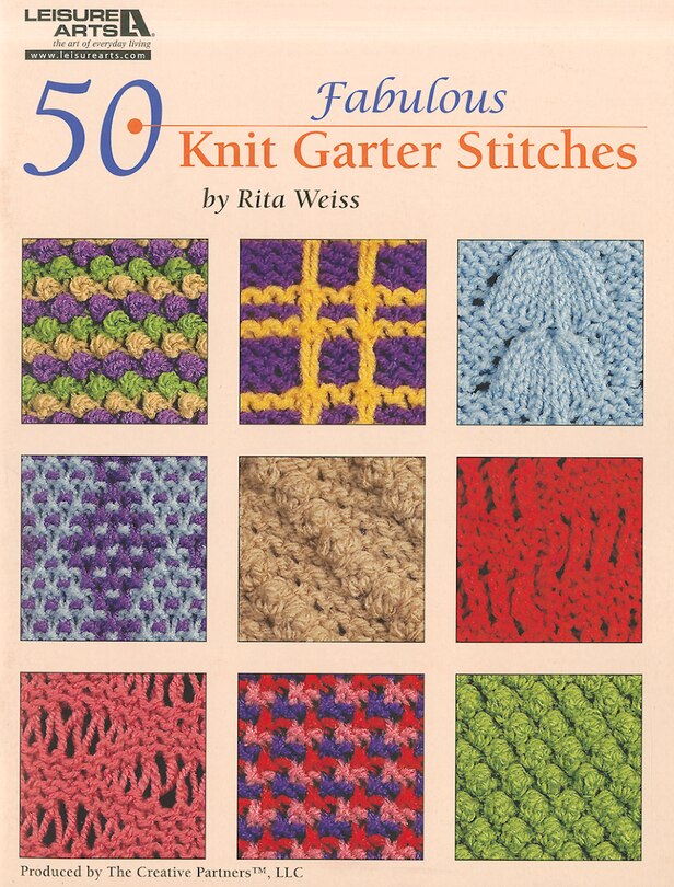 Front cover_50 Fabulous Knit Garter Stitches