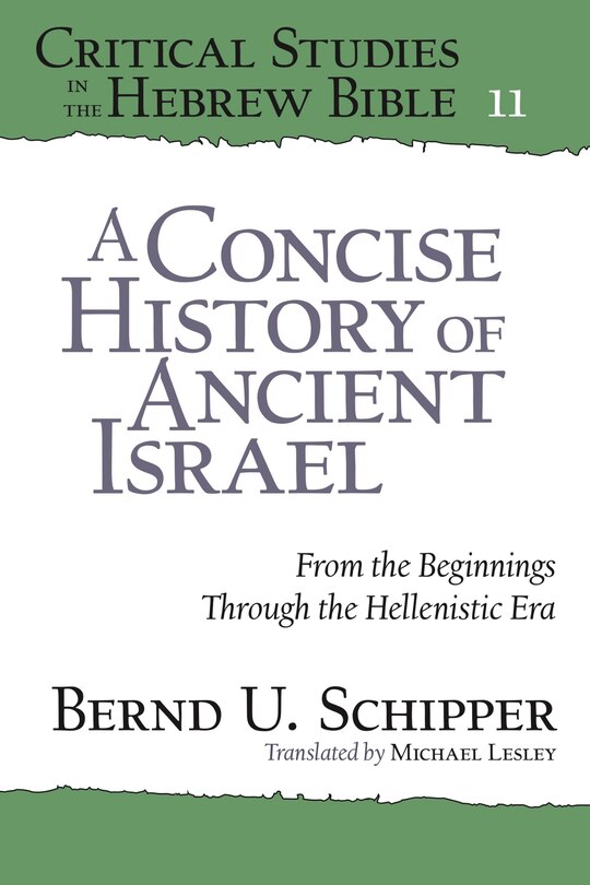 Front cover_A Concise History of Ancient Israel