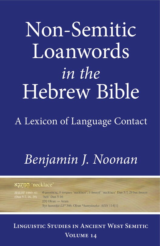 Front cover_Non-Semitic Loanwords in the Hebrew Bible