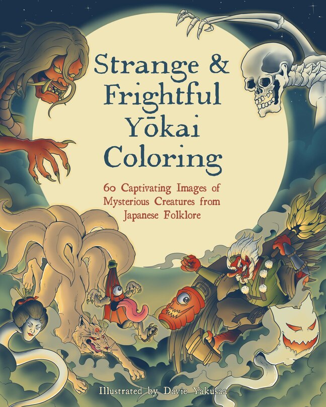 Front cover_Strange & Frightful Yokai Coloring