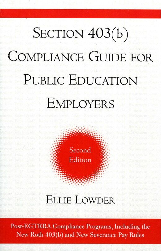 Front cover_Section 403(b) Compliance Guide for Public Education Employers