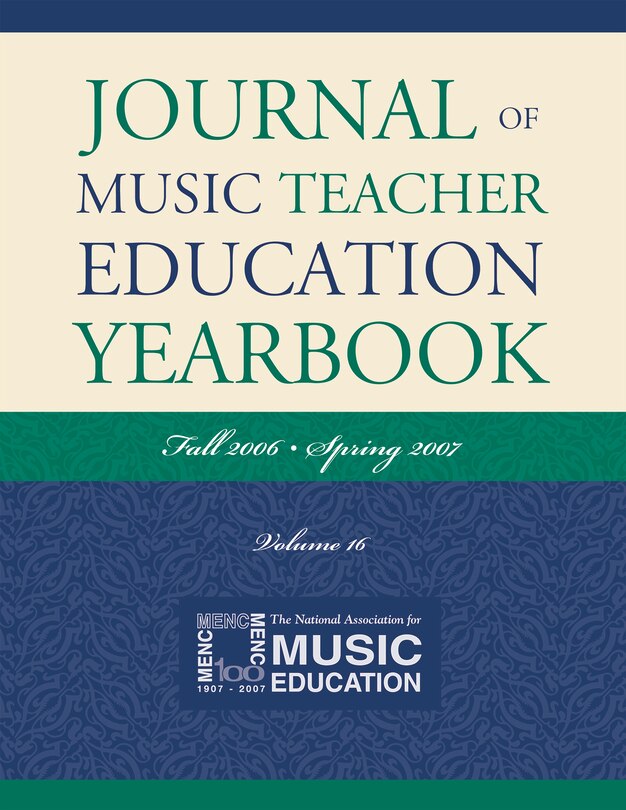 Front cover_Journal of Music Teacher Education Yearbook