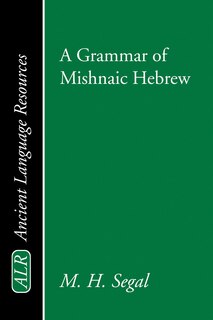 Front cover_A Grammar of Mishnaic Hebrew