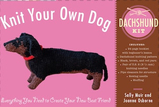 Front cover_Knit Your Own Dog: Dachshund Kit